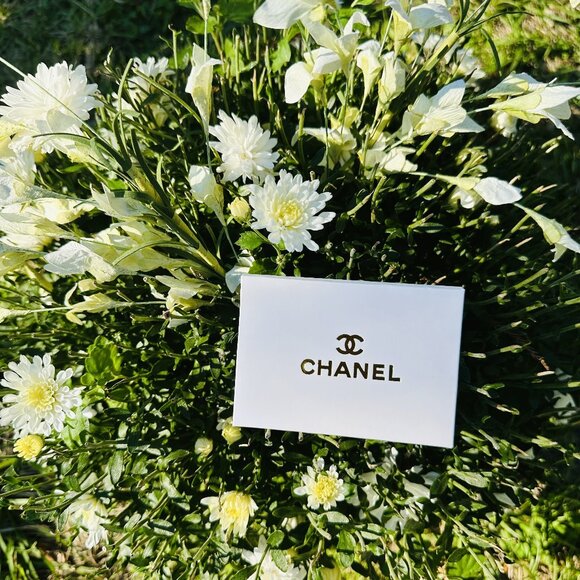 Chanel Beauty Pocket Mirror & Leather Card Holder Silver - Picture 2 of 10